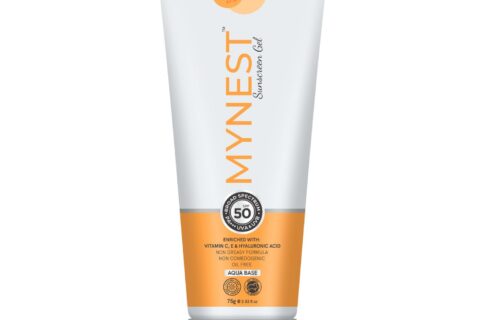 Mynest sunscreen gel with vitamin c and e