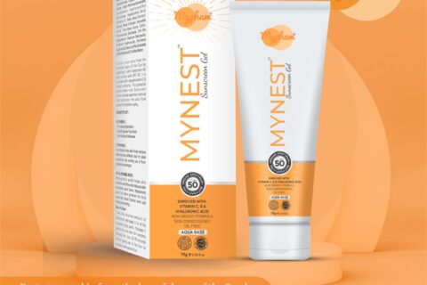 Mynest sunscreen gel with vitamin c and e, best sunscreen gel