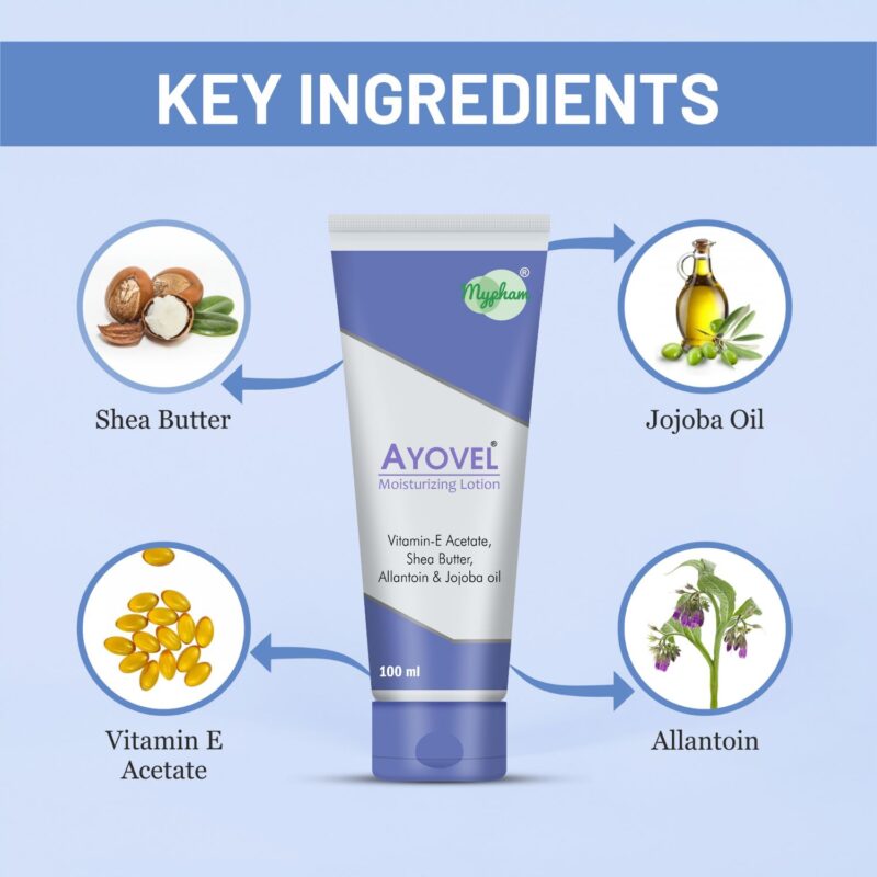 ayovel skin moisturizing lotion, ingredients of ayovel lotion